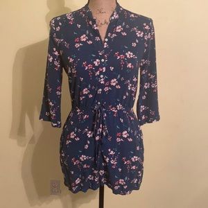 Button down floral romper.